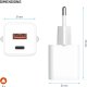 Ładowarka Fixed Mini 1x USB-A 1x USB-C 3 A (FIXCG30M-CA-WH) 2