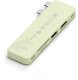 Satechi USB-C Snap Hub - adapter do urządzeń mobilnych (USB-C 5 Gbps, USB-A 5 Gbps, HDMI 4K, czytnik kart micro/SD 104 MB/s, USB-C PD passthrough 45W) (citrus) (ST-HUSNY) 4