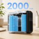 Wentylator Zenwire Wiatrak USB Mini wentylator na szyję pas cyrkulator LED chłodzenie 4w1 6
