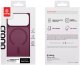 Crong Hybrid Matte Magnetic - Etui MagSafe iPhone 18 Pro / 17 Pro (burgundowy) (CRGHMMIP1863PPRP) 4