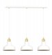 Lampa wisząca Pozostali Emibig Ibor lampa wisząca zwis 3x15W E27 biała/złota (1043/3) 1