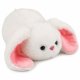 LeanToys Pluszowy Króliczek Zając z Długimi Uszami Maskotka Przytulanka Biały 16 cm 1
