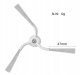 JETtools Szczotki boczne do Dji Romo S / A / P / 2 sztuki trójramienne 47 Mm / Romo S - Side Brush (SB12087) 4