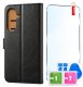 krainaGSM Etui z klapką do Samsung A27 5G skórzane portfel case + szkło ochronne 9H 4