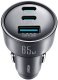 Ładowarka Joyroom Samochodowa 65W 2x USB-C + USB-A - ciemnoszara (JR-CCN19) 1
