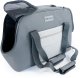 Boutiquezoo Mersjo EasyTravel torba transporter dla psa i kota do 8 kg, szara, z usztywnianym dnem i matą, 23 x 48 x 31 cm 2