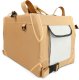 Mersjo Adventure transporter dla psa i kota, składany, 3 wejścia, metalowy stelaż, mata, brązowy, do 15 kg, 33 x 50,5 x 33 cm 6