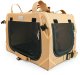 Mersjo Adventure transporter dla psa i kota, składany, 3 wejścia, metalowy stelaż, mata, brązowy, do 15 kg, 33 x 50,5 x 33 cm 7