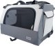 Mersjo Transporter dla psa i kota Outlander składany, 3 wejścia, mata, pas samochodowy, 60 x 40 x 40 cm, do 15 kg, szary 1