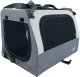 Mersjo Transporter dla psa i kota Outlander składany, 3 wejścia, mata, pas samochodowy, 60 x 40 x 40 cm, do 15 kg, szary 4
