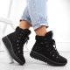 Buty trekkingowe damskie Rieker Wodoodporne trapery damskie ocieplane czarne 48034-00 37 3