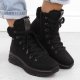 Buty trekkingowe damskie Rieker Wodoodporne trapery damskie ocieplane czarne 48034-00 37 5