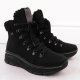 Buty trekkingowe damskie Rieker Wodoodporne trapery damskie ocieplane czarne 48034-00 37 6