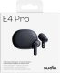 Słuchawki Sudio Earbuds | E4 Pro | Bluetooth | In-ear | Microphone | Midnight Black | Noise canceling | Noise reduction | Wireless (E4PROBLK) 5