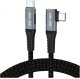 Kabel USB Beline Kątowy USB-C Thunderbolt4 1m 48V/5A 40Gb/s 240W 8K60Hhz czarny 1