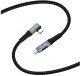 Kabel USB Beline Kątowy USB-C Thunderbolt4 1m 48V/5A 40Gb/s 240W 8K60Hhz czarny 2