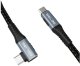 Kabel USB Beline Kątowy USB-C Thunderbolt4 1m 48V/5A 40Gb/s 240W 8K60Hhz czarny 3