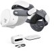 BOBOVR Pasek na głowę M3 Pro+ z akumulatorem 6500 mAh i stacją ładującą do Meta Quest 3 / 3S - biały (6937267000563) 1