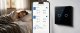 Qoltec Inteligentny dotykowy 2-kanałowy włącznik wyłącznik światła Wi-Fi Timer Tuya Smart life Hartowane szkło Czarny (52712) 3