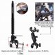 PEYTECH Aluminiowy Uchwyt do GoPro DJI Insta360 Motocykl Kijek Selfie Zestaw 6w1 (ZMKSU) 12