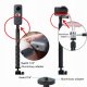 PEYTECH Aluminiowy Uchwyt do GoPro DJI Insta360 Motocykl Kijek Selfie Zestaw 6w1 (ZMKSU) 13