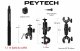 PEYTECH Aluminiowy Uchwyt do GoPro DJI Insta360 Motocykl Kijek Selfie Zestaw 6w1 (ZMKSU) 2