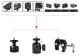 PEYTECH Aluminiowy Uchwyt do GoPro DJI Insta360 Motocykl Kijek Selfie Zestaw 6w1 (ZMKSU) 10