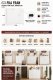 Meblar Komoda FRAN biały 120 Cm szafka 3 drzwi 2 szuflady 30 Cm do salonu sypialni (M-MP-K-FRAN-120-BIA) 3