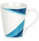 Excellent Houseware Serwis obiadowy zestaw talerzy kubki porcelana dla 4 osób niebieski (Ori_139848) 5