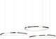 Lampa wisząca MAXlight Potrójna wisząca lampa Cayenne czarna P0663D 3xLED 130W 3000K pierścienie 1