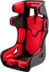 Sabelt GT PAD XL racing seat, fiberglass shell, FIA-approved, modular - black/red (00213-01-04-RED) 1