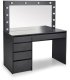 Halmar Toaletka Hollywood XL czarna (V-PL-HOLLYWOOD_XL-TOALETKA-CZARNY) 1