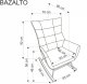Halmar Fotel bujany Bazalto Velvet czarny (V-CH-BAZALTO-FOT-CZARNY) 2