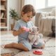 NoboKids Interaktywny Kotek Pluszowy na Smyczy Miauczy Chodzi Reaguje na Dotyk (5904665407813) 12