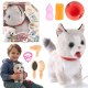 NoboKids Interaktywny Kotek Pluszowy na Smyczy Miauczy Chodzi Reaguje na Dotyk (5904665407813) 2