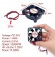 3D Systems 2x Ciche wentylatory 24V 50x50x10mm 5010 bezszczotkowe do drukarek 3D 2