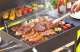 Majowo Grill węglowy z pokrywą BBQ z 2 stolikami bocznymi 4