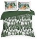 Cotton World Pościel świąteczna NEVADA 220x200 zimowy las choinki 3-częściowa 4