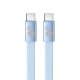 TB Kabel USB C - USB C 1m płaski błękitny (AKTBXKUCCFLAT1N) 1