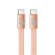 TB Kabel USB C - USB C 1m płaski brzoskwiniowy (AKTBXKUCCFLAT1O) 1