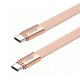 TB Kabel USB C - USB C 1m płaski brzoskwiniowy (AKTBXKUCCFLAT1O) 3