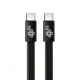 TB Kabel USB C - USB C 1m płaski czarny (AKTBXKUCCFLAT1B) 1