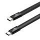 TB Kabel USB C - USB C 1m płaski czarny (AKTBXKUCCFLAT1B) 3