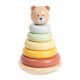 Tooky Toy Drewniana Układanka Sensoryczna Piramidka Miś Sensoryczny Kolorowy Stacker (TKF004N) 5
