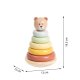 Tooky Toy Drewniana Układanka Sensoryczna Piramidka Miś Sensoryczny Kolorowy Stacker (TKF004N) 6