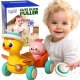 Woopie Baby Żółta Kaczuszka z Różowym Króliczkiem w Przyczepce do Ciągnięcia (54689) 1