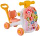 SFD Pchacz chodzik jeździk stolik edukacyjny 4W1 dźwięki pianinko ruchome El. różowy (YL604A pink) 5