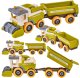 DK Pojazdy do skręcania traktor kombajn figurki stajnia zestaw konstrukcyjny (8816J) 4