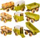 DK Pojazdy do skręcania traktor kombajn figurki stajnia zestaw konstrukcyjny (8816J) 7