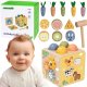 Tooky Toy Drewniana Wiosenna Kostka Edukacyjna 5w1 (TP551) 1